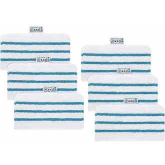 OEM Confezione Da 6 Panni In Microfibra Lavabili Per Scope A Vapore Black & Decker Fsmp20, Fsmh1321jmd, Fsm1500, Fsm1600, Fsm1610, Fsm1620, Fsm1621, Fsm16