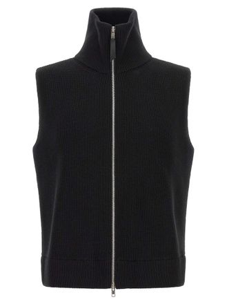 Maison Margiela Black Mock Collar Vest