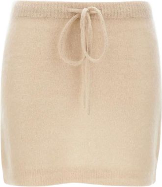 The Garment Roma bow-fastening mini skirt - Neutrals