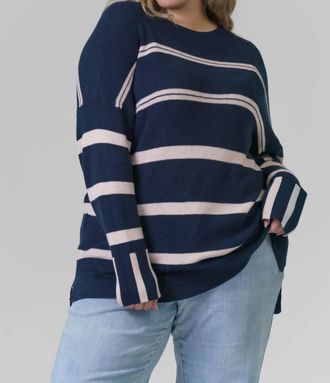 Nic+Zoe Opposites Attract Sweater - Plus Size In Indigo