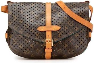 Louis Vuitton Pre-owned Vintage Canvas Shoulder Bag - Dames - Vintage Schoudertas - Bruin - ONE Size - Vintage
