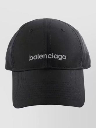 Balenciaga curved brim nylon silk hat casual