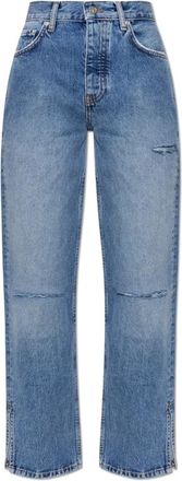 Anine Bing Roy Jeans - Dames - Regular Fit Jeans - Blauw - W29 - Katoen - Jeans