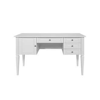 OEM Bureau 4 Tiroirs 1 Porte Bellamy Ines - Blanc