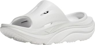 Hoka One One Mens Hoka One One Ora Recovery Slide 3 1135061-WWH Sandals White Slip-On JAX551