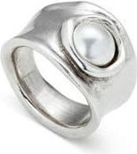 UNOde50 Sterling Silver-Plated Ring with Crystal at Nordstrom, Size 7.5
