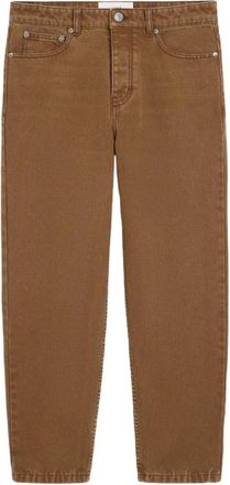 Ami Jeans, Heren, Bruin, W33, Katoen, Tapered Katoenen Jeans