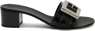Giuseppe Zanotti 40mm Miss Buckle sandals - women - Leather/Leather/Leather - 38 - Black