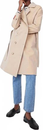 Kule Rox Trench Coat In Khaki
