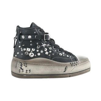 R13 Sneakers, female, Black, Size: 10 US Kurt Platform High-top Sneakers