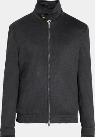 Brunello Cucinelli Men & apos;s Wool Water Resistant Full-Zip Blouson