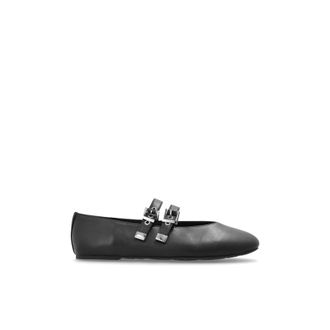 Michael Kors Schoenen, Dames, Zwart, 38 1/2 EU, Leer, Rowen Flex Ballet