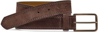 Johnston & Murphy Harrison Soft Leather Belt in Brown at Nordstrom, Size 40