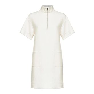 Max Mara Kleedjes, Dames, Wit, XS, Wol, Gebreide jurk