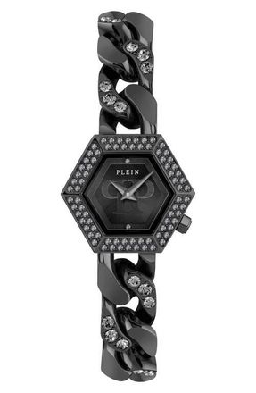 Philipp Plein The Hexagon Bracelet Watch, 28mm in Ip Black at Nordstrom
