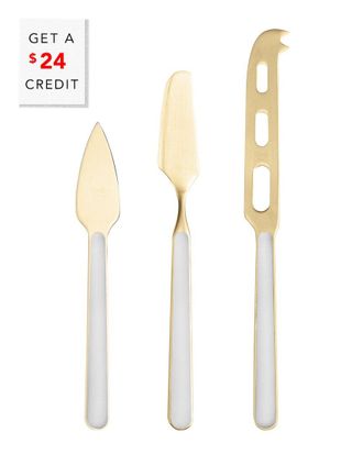 Mepra 3Pc Fantasia Cheese Knives With $24 Credit