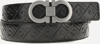 Ferragamo Cintura Gancini in pelle reversibile Man 110