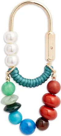 Chelsea28 Beaded Carabiner Bag Charm in Blue Multi- Gold at Nordstrom