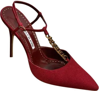 Manolo Blahnik Fefe Chain Pumps Size 39.5