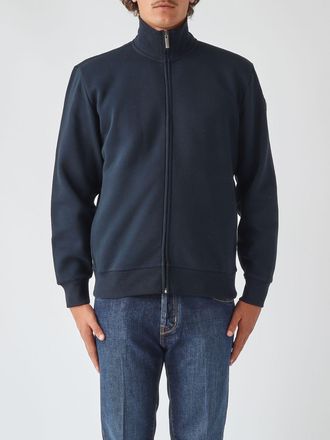 Colmar Felpa full-zip in misto cotone con collo alto e logo a contrasto