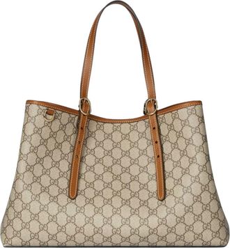 Gucci (WMNS) Gucci GG Emblem Medium Tote Bag Monogram Canvas 815213-FAD6L-9758