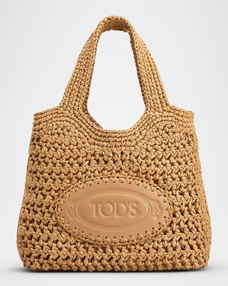 Tod's Mini Crochet Top-Handle Bag