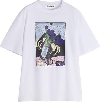 Lanvin Crew Neck Graphic T-Shirt