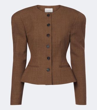 Magda Butrym Peplum virgin wool jacket