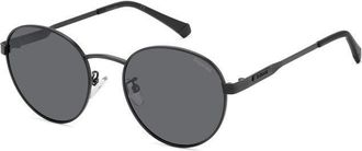 Polaroid Polarized Grey Round Unisex Sunglasses PLD 2144/G/S/X 0003/M9 52