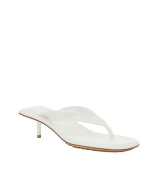 Bottega Veneta White Slip-on Basaam Heels