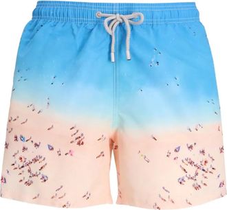 MC2 Saint Barth Zwembroek met print - Blauw