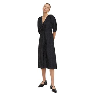 Day Birger Et Mikkelsen Midi Jurken - Dames - Casual kleedjes - Zwart - S - Kleedjes