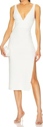 Amanda Uprichard Nelly Midi Dress In Ivory