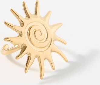 Simons Womens Radiant sun open ring