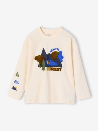 Vertbaudet Langarmshirt f&uuml;r Jungen mit Relief-Print
