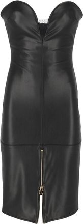 Elisabetta Franchi Black Strapless Sweetheart Mini Dress
