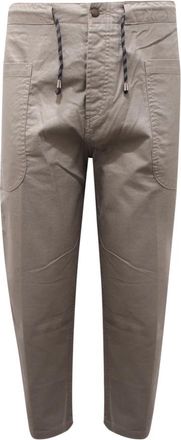 Officina36 Grijze Broek Model 2320 SC F08 - Heren - Slim Fit Broeken - Grijs - XL - Katoen - Broeken