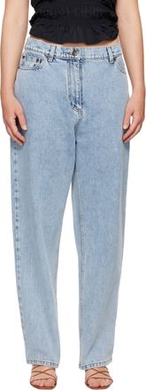 Magda Butrym Loose-Leg Jeans In Blue