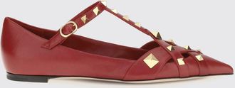 Valentino Garavani Ballerine T-strap Studdy in pelle ovina con borchie