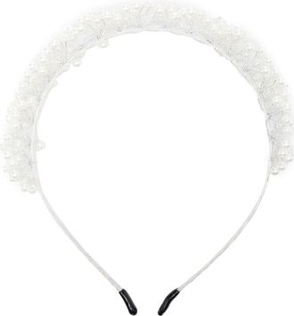 Atu Body Couture faux-pearl hair band - women - Metal - One Size - White