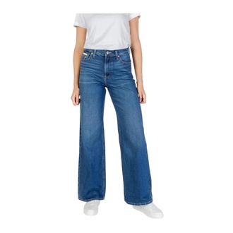 Calvin Klein Jeans Wide Jeans, female, Blue, Size: W25 Classic Cotton Denim Jeans