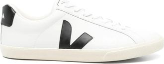 Veja Esplar Logo Leren Sneakers - Heren - Sneakers - Wit - 42 EU - Leer - Schoenen