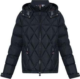 Moncler quilted jacket - men - Polyester/Down/Polyester/Feather - 7 - Blue