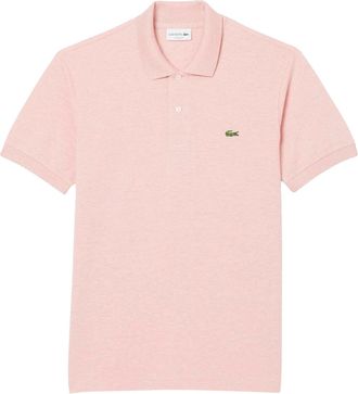 Lacoste Mens Fit L.12.12 Marl Polo Shirt in Pink - Size X-Small