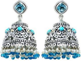 Samuel B. Sterling Silver Chandelier Earrings in Blue at Nordstrom Rack