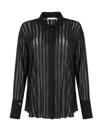 Patrizia Pepe Transparent Oversized Shirt