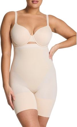 Spanx SPANXsculpt GoFigure High Waist Shaper Shorts in Toasted Coconut at Nordstrom, Size X-Large