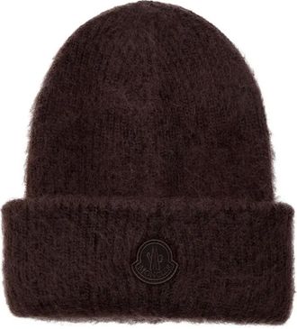 Moncler Berretto con applicazione - Marrone