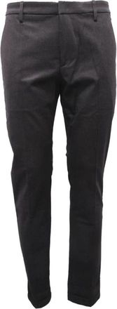 Dondup Katoenen Broek met Patroon - Heren - Chinos - Zwart - W38 - Katoen - Broeken
