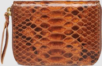 CLARIS VIROT Porte-monnaie Mini Bob Python Moka